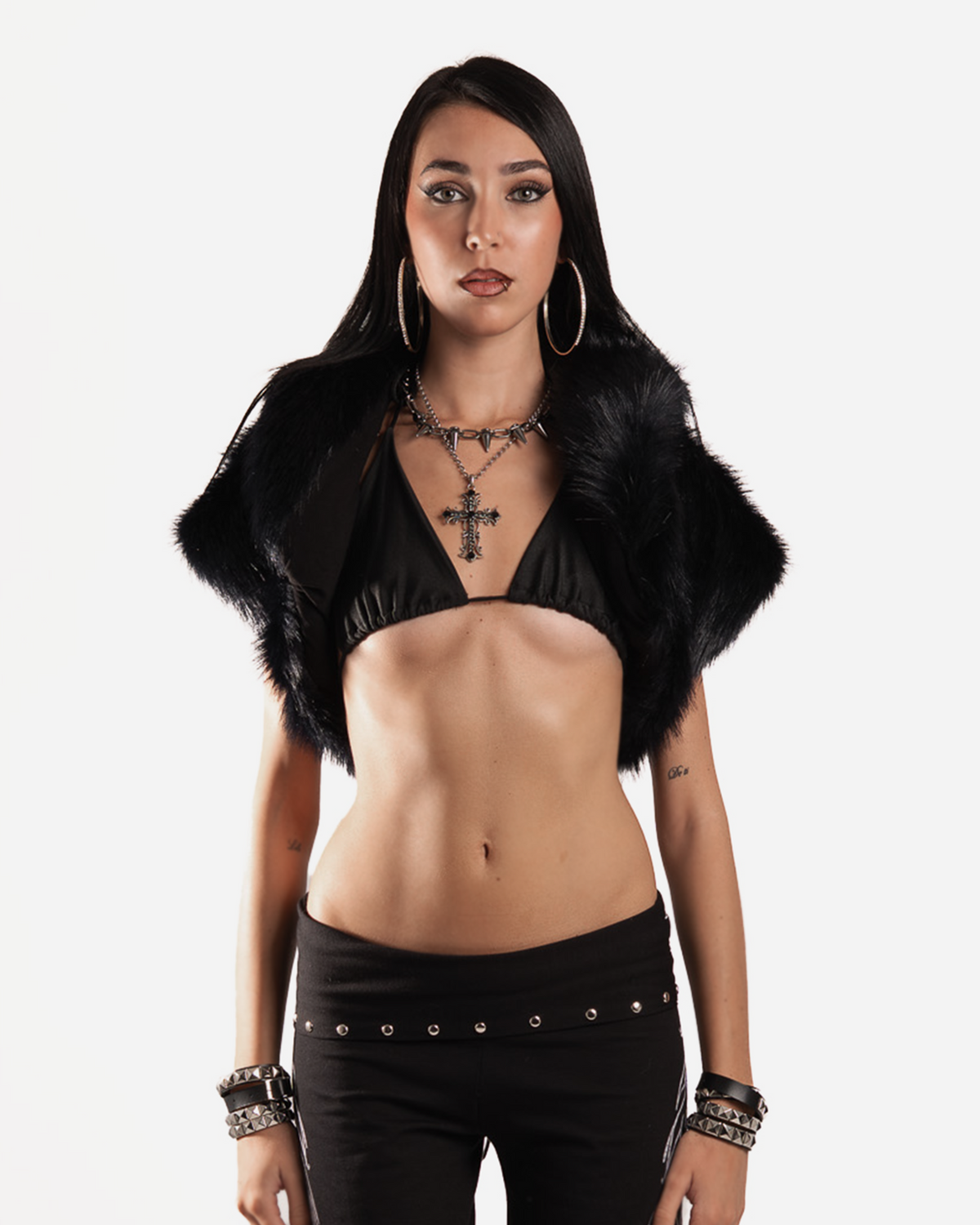 Black Fur Bolero ☆