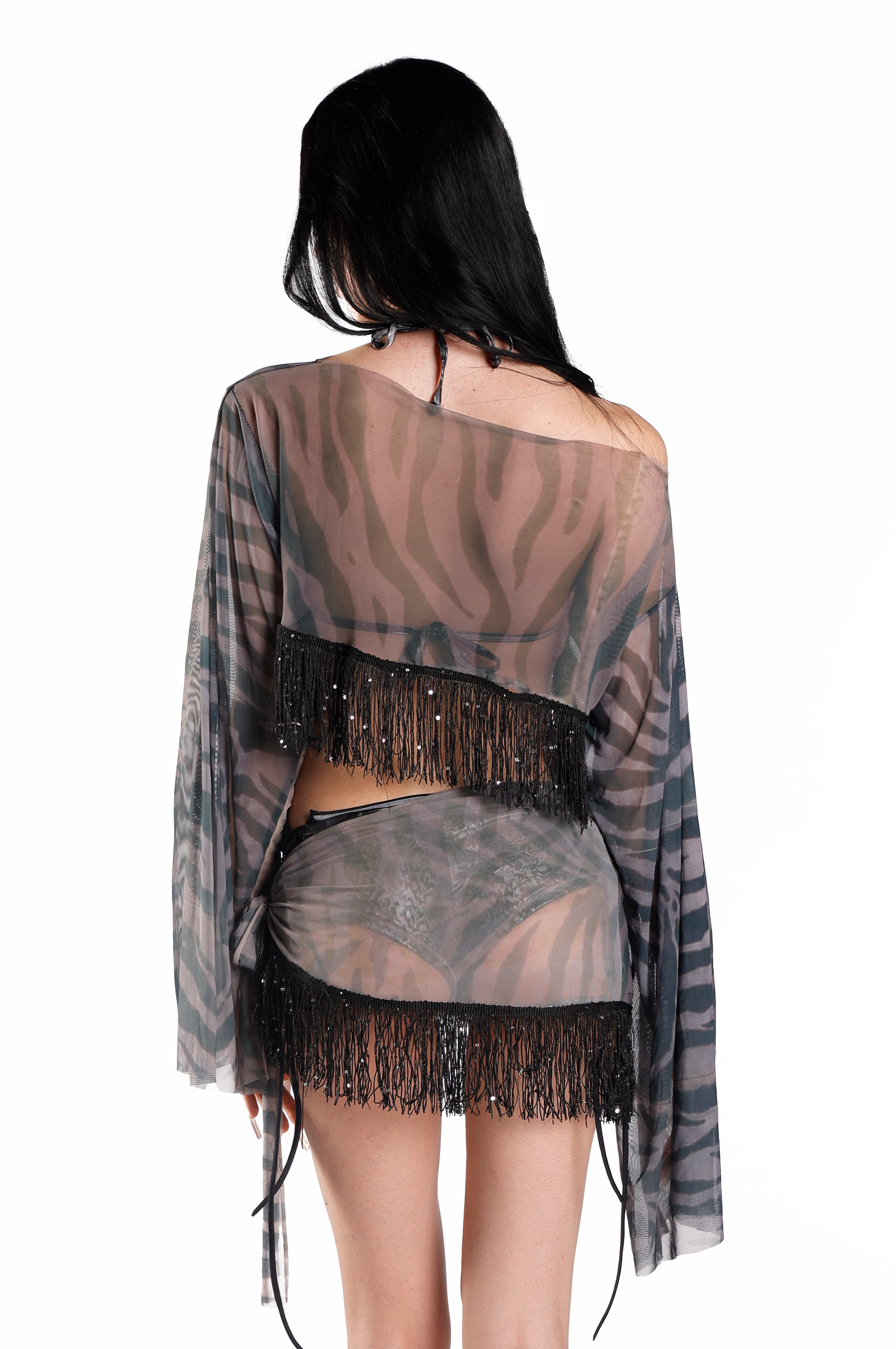 Zebra Fringe Top ☆